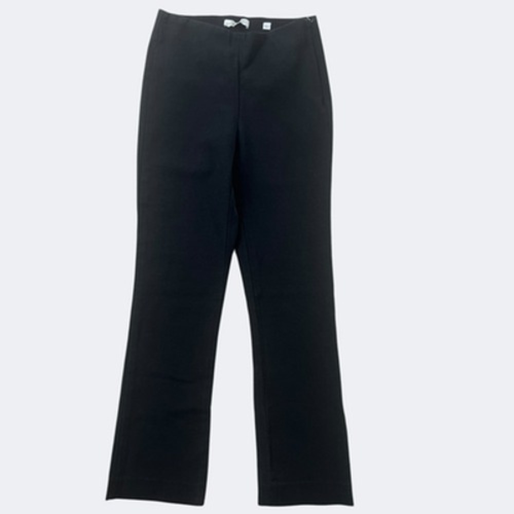 Vince Pants Womens XS Black Side Zip Straight Leg Stretch Dress Pants Minimalist